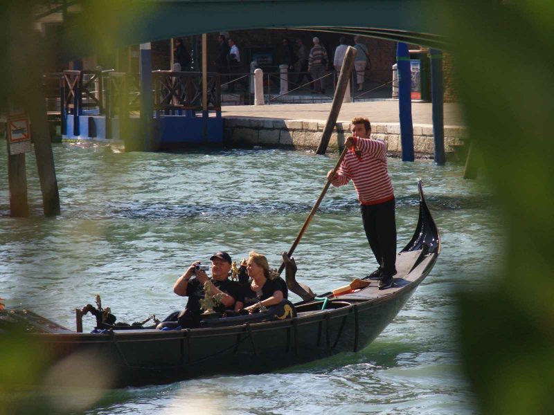Gondola ride through Venice's canals